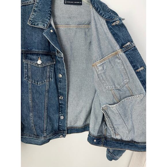 Everlane The Denim Jacket Uniform Classic Blue Casual Trucker Mens Size XXL - Picture 6 of 14
